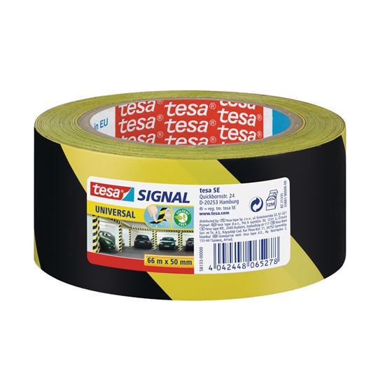 Obrázek z Lepicí pásky Tesa značkovací - 50 x 66 / černo - žlutá
