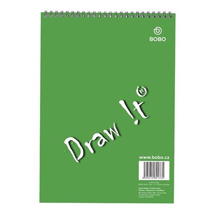 Obrázek Blok BOBO s horní vazbou - A4 / čtvereček