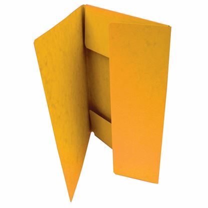 Obrázek Odkládací mapy prešpánové s chlopněmi - žlutá