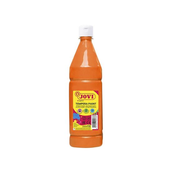 Obrázek z Tekuté temperové barvy JOVI PREMIUM v lahvi - 1000 ml / oranžová