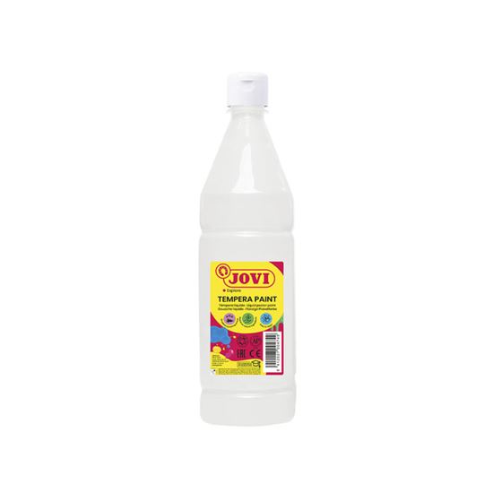 Obrázek z Tekuté temperové barvy JOVI PREMIUM v lahvi - 1000 ml / bílá