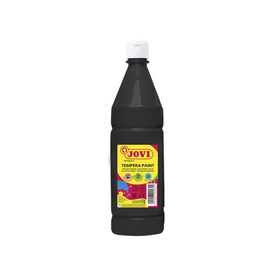 Obrázek z Tekuté temperové barvy JOVI PREMIUM v lahvi - 1000 ml / černá