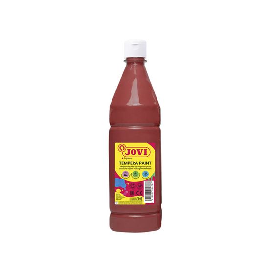Obrázek z Tekuté temperové barvy JOVI PREMIUM v lahvi - 1000 ml / hnědá