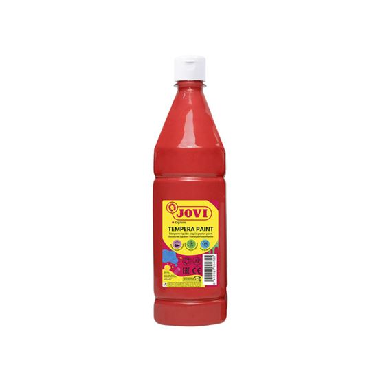 Obrázek z Tekuté temperové barvy JOVI PREMIUM v lahvi - 1000 ml / červená