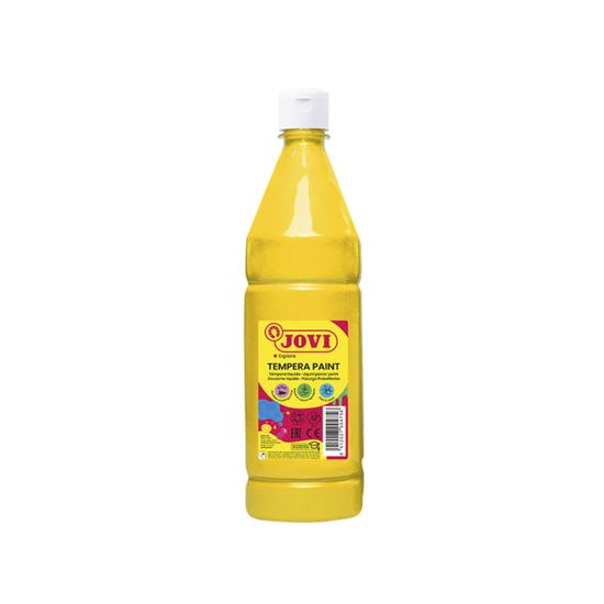 Obrázek z Tekuté temperové barvy JOVI PREMIUM v lahvi - 1000 ml / žlutá