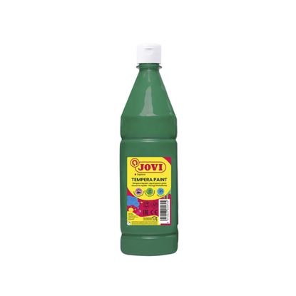 Obrázek Tekuté temperové barvy JOVI PREMIUM v lahvi - 1000 ml / tmavě zelená