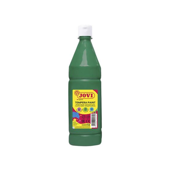 Obrázek z Tekuté temperové barvy JOVI PREMIUM v lahvi - 1000 ml / tmavě zelená