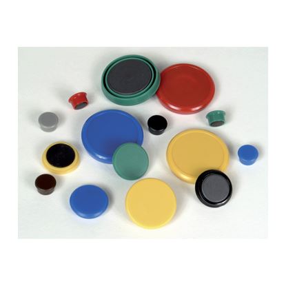 Obrázek Magnety - průměr 24 mm/ modré / 10 ks