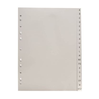 Obrázek Rozdružovač A4 plastový šedý - A - Z