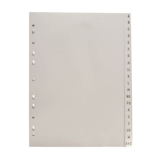 Obrázek z Rozdružovač A4 plastový šedý - A - Z