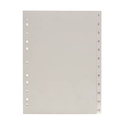 Obrázek Rozdružovač A4 plastový šedý - 1 - 12