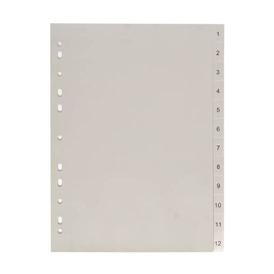 Obrázek z Rozdružovač A4 plastový šedý - 1 - 12