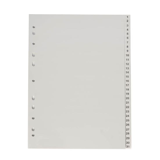 Obrázek z Rozdružovač A4 plastový šedý - 1 - 31