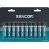 Obrázek z Baterie Sencor alkalické - baterie tužková AA / 10 ks