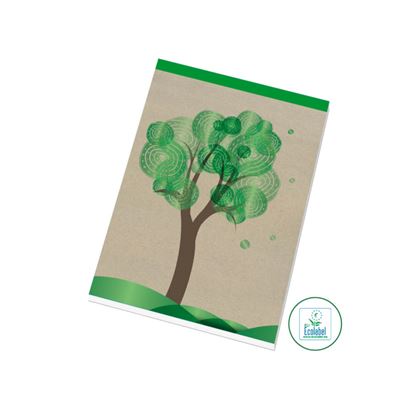 Obrázek Blok šitý recyklovaný - A5 / čtvereček