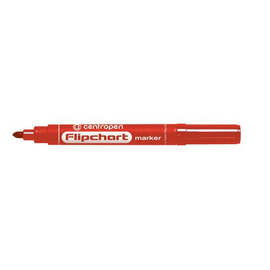 Obrázek z Značkovač Centropen 8550 Flipchart - červená