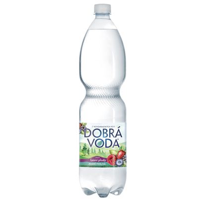 Obrázek Dobrá voda s příchutí - lesní plody / jemně perlivá / 1,5 l