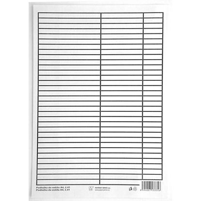 Obrázek Podložka do sešitů A4 PVC - linka / linka