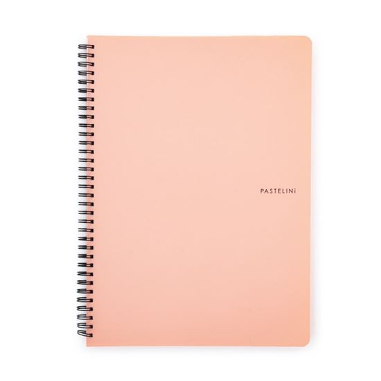 Obrázek z Blok kroužkový PASTELINi - A4 / linka / oranžová