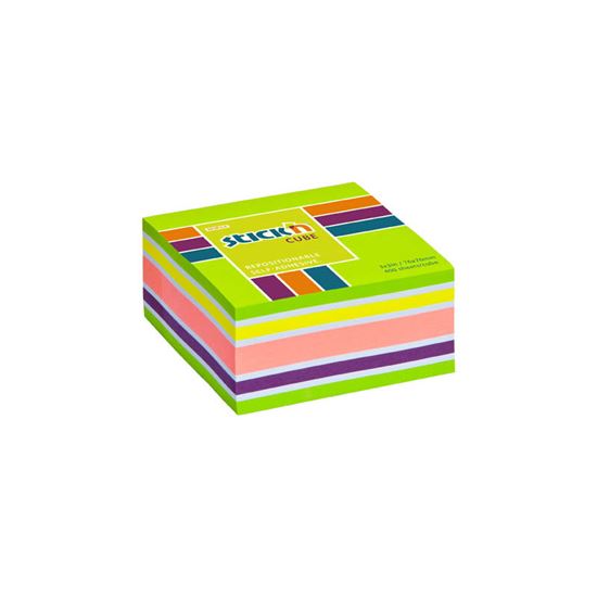 Obrázek z Samolepicí bločky Stick´n by Hopax - 76 x 76 mm / 400 lístků / neon mix zelená