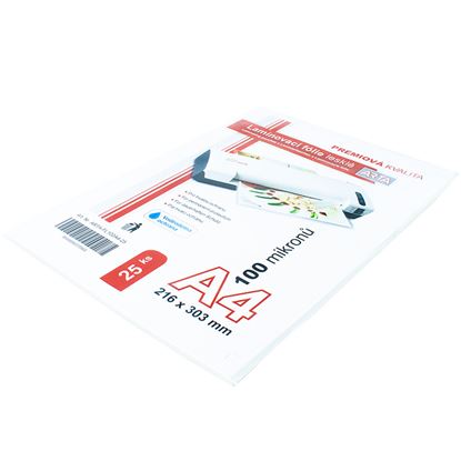 Obrázek Laminovací fólie / A4 / 25 ks / 100 mikronů