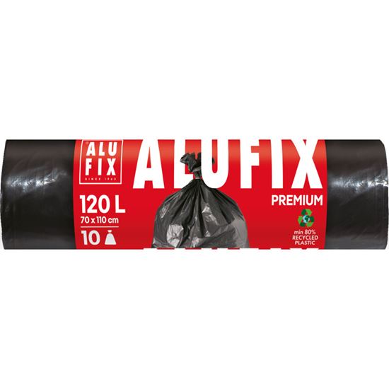 Obrázek z Pytle na odpad Alufix Profesional - 70x110cm / 120l / 45my / 10ks / černá