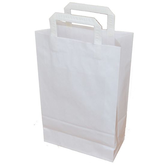 Obrázek z Tašky papírové kraft plochá ucha - 220 x 100 x 350 mm