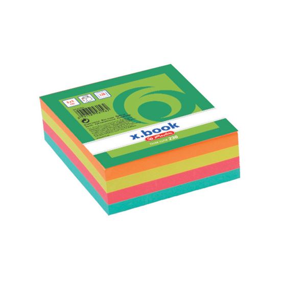 Obrázek z Záznamní kostky barevné Herlitz - 8 cm x 8 cm x 3 cm / 230 lístků / lepená vazba