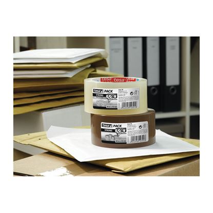 Obrázek Balicí pásky Tesa Strong NEHLUČNÉ - 48 mm x 66 m / hnědá