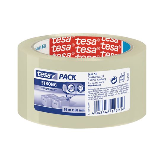 Obrázek z Balicí pásky Tesa Strong NEHLUČNÉ - 48 mm x 66 m / transparentní