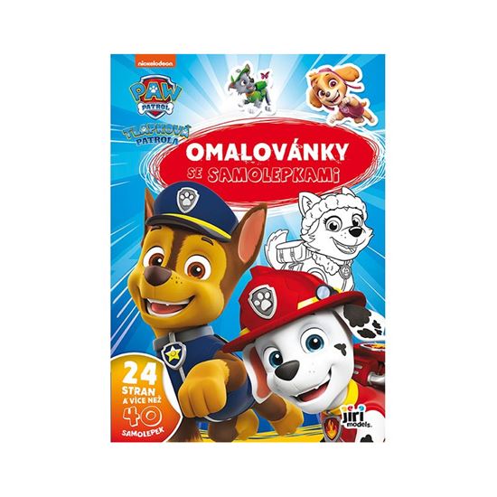 Obrázek z Omalovánky A4 se samolepkami - Tlapková patrola