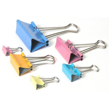 Obrázek Klipy kovové barevné RON - 15 mm