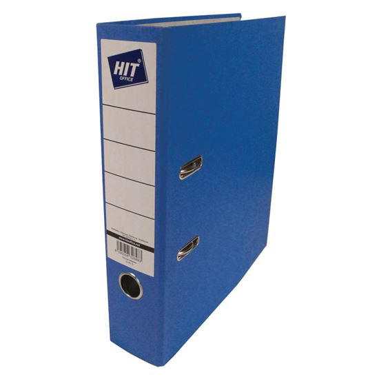Obrázek z Pořadač A4 pákový prešpán Hit Office - hřbet 7,5 cm / modrá