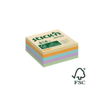 Obrázek Samolepicí bločky Stick´n by Hopax FSC - 51 x 51 mm / 240 lístků / luční pastelové barvy