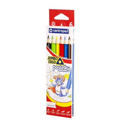 Obrázek Pastelky Centropen 9522 JUMBO ERGO - 6 barev