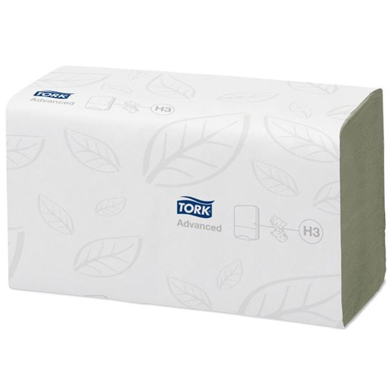 Obrázek z Tork papírové ručníky skládané 290179 - Z-Z zelené 25x23cm / 2 vrs./ 250 ks