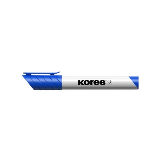 Obrázek z Popisovač Kores K-Marker Whiteboard - modrá / klínový hrot