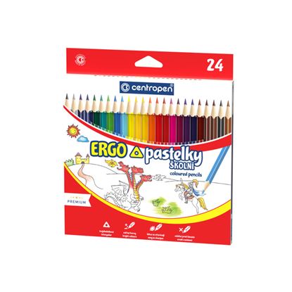 Obrázek Pastelky Centropen ERGO - 24 barev
