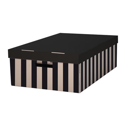 Obrázek Krabice úložná s víkem - 56 x 37 x 18 cm / 2 ks