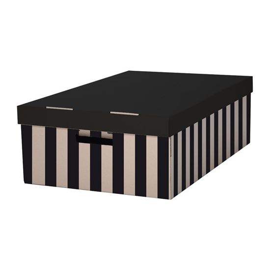 Obrázek z Krabice úložná s víkem - 56 x 37 x 18 cm / 2 ks