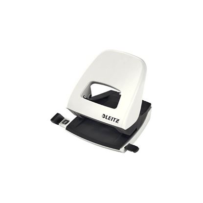 Obrázek Kancelářský děrovač Leitz NeXXt 5008 / perleťově bílá - 30 listů