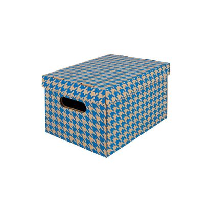 Obrázek Krabice Emba úložná s víkem A4 / 30 x 22,5 x 20 cm / modrá