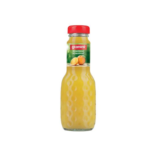Obrázek z Džus Granini pomeranč 100% 0,2 l / sklo