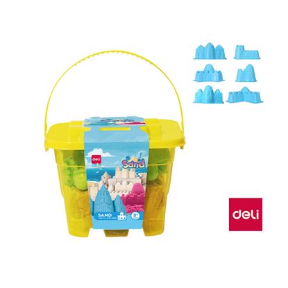 Obrázek Písek kinetický DELI 500 g - žlutá