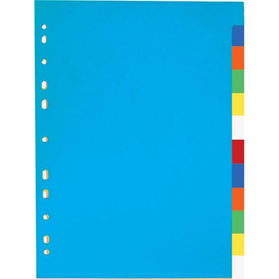 Obrázek z Rozdružovač A4 plastový barevný - 2 x 5 barev