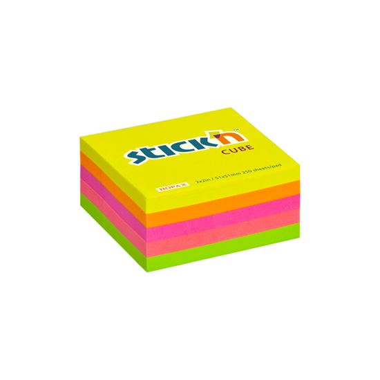 Obrázek z Samolepicí bločky Stick´n by Hopax - 51 x 51 mm / 250 lístků / mix neon barev