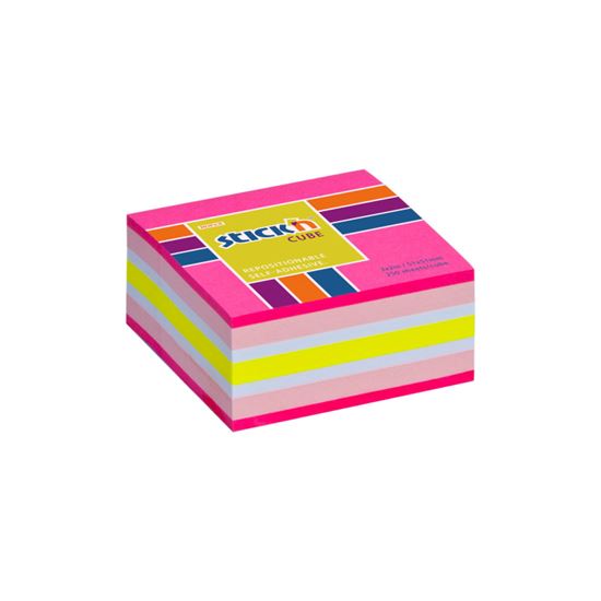 Obrázek z Samolepicí bločky Stick´n by Hopax - 51 x 51 mm / 250 lístků / mix růžová