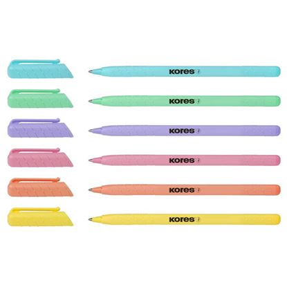 Obrázek Kuličkové pero Kores K0 - pastelový mix