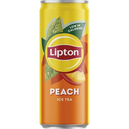 Obrázek Lipton ledový čaj - broskev / 0,33 l plech