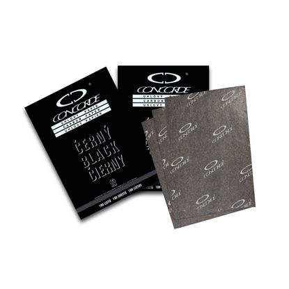 Obrázek Uhlový papír Concorde - černá / 25 listů